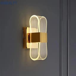 Nordic Luxury Wall Lamp LED Bedside Lamp Aluminum Wall Light Modern Living Room Background Wall Decorative Light