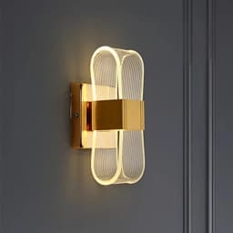 Nordic Luxury Wall Lamp LED Bedside Lamp Aluminum Wall Light Modern Living Room Background Wall Decorative Light