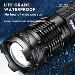 NEW A76 High Power Led Flashlights Built-in 18650 Battery Tactical Flashlight Emergency Spotlight Most Powerful Lantern