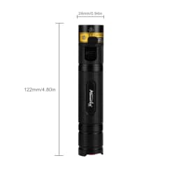 10W 365/405nm UV Flashlight USB Rechargeable Ultraviolet Blacklight Torch Pet Urine Cat Tinea Money Ore Scorpion Detection Lamp