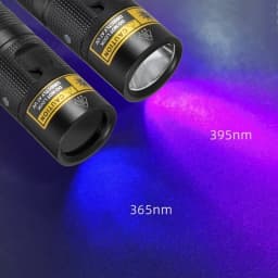 10W 365/405nm UV Flashlight USB Rechargeable Ultraviolet Blacklight Torch Pet Urine Cat Tinea Money Ore Scorpion Detection Lamp