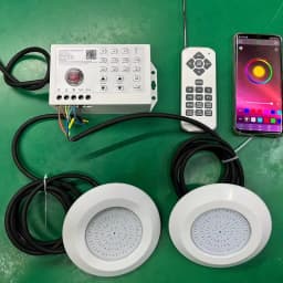 RGB LED Pool Light 12W Bluetooth APP Control  Outdoor/Indoor Underwater Light Fountain Landscape Lamp Piscina Luz Spotlight