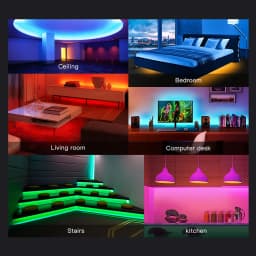1M-25M Tuya WiFi Addressable LED Strip Lights Kit WS2811 SPI RGBIC Dream Color LED Tape 24V Pixel Strip For Home Decor