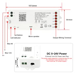1M-25M Tuya WiFi Addressable LED Strip Lights Kit WS2811 SPI RGBIC Dream Color LED Tape 24V Pixel Strip For Home Decor