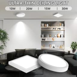 Ultra Thin Led Ceiling Light 110-265V Square Panel Led Bedroom Indoor Lighting for Living Room Bathroom Round Led Ceiling Lamp