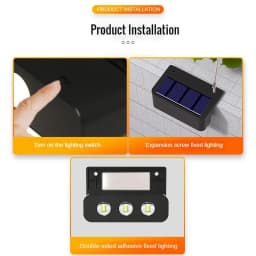 LED Solar Garden Lights Super Bright Waterproof Solar Powered Lamps Balcony Stairs Street Lighting Outdoor Sunlight led Lights