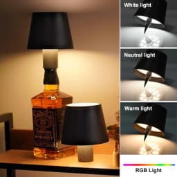 GGbingo Wireless Table Lamp For Wine Bottles LED Bottle Light For Outdoor Touch Control Ideal For Restaurants Bar Festival Party