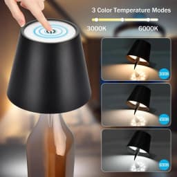 GGbingo Wireless Table Lamp For Wine Bottles LED Bottle Light For Outdoor Touch Control Ideal For Restaurants Bar Festival Party