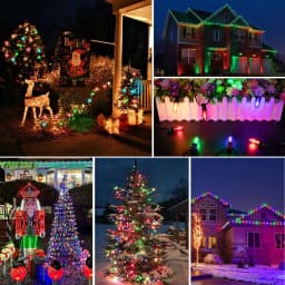 50Pcs C7 Led Outdoor String Lights Replace Light Bulbs 1W Multicolor Shatterproof Plastic E12 Candelabra Base For Backyard Party