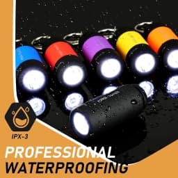 Mini LED Keychain Flashlight USB Torch Pocket-sized Keychain Lights Keyring Lamp USB Flashlights