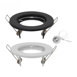 6pcs Recessed Downlight Frame LED Ceiling Fixtures Downlight GU10 MR16 Ceiling Spot Lights Fitting Fixture