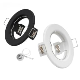 6pcs Recessed Downlight Frame LED Ceiling Fixtures Downlight GU10 MR16 Ceiling Spot Lights Fitting Fixture