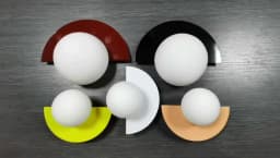 Background Home Decoration Wall Lamps Plastic Ball Lampshade G9 Bulb Round Sconce Light LED Bedroom Corridor Night Sconce Lustre