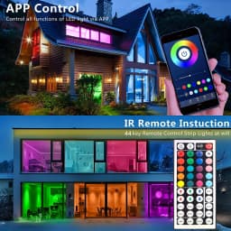 LED Strip Lights APP Control RGB 3535 1M-15M Music Sync 16 Million Colors 5V Low Voltage for TV Backlight Room Decoration