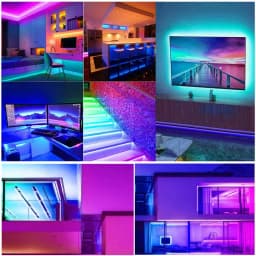 LED Strip Lights APP Control RGB 3535 1M-15M Music Sync 16 Million Colors 5V Low Voltage for TV Backlight Room Decoration