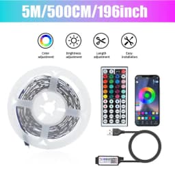 LED Strip Lights APP Control RGB 3535 1M-15M Music Sync 16 Million Colors 5V Low Voltage for TV Backlight Room Decoration