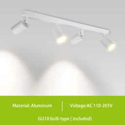 GU10 LED Track Light Spotlight 110-220V Suit Ceiling Lamp GU10 3 Color COB Spot Lights For Kitchen Commercial Living Room Home