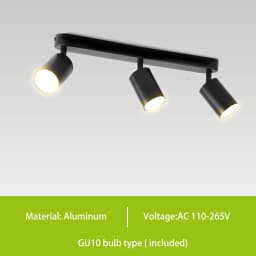 GU10 LED Track Light Spotlight 110-220V Suit Ceiling Lamp GU10 3 Color COB Spot Lights For Kitchen Commercial Living Room Home