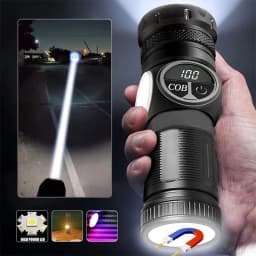 Super Bright LED Flashlight USB Rechargeable Flash Light Long Range Tactical Torch Outdoor Waterproof Camping Fishing Lantern
