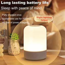 LED Night Lights 3 Colors Dimmable Touch Switch Table Lamp Portable Table Bedside Lamps for Bedroom Bedside Lighting Decoration