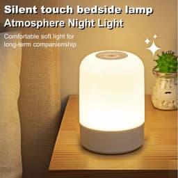 LED Night Lights 3 Colors Dimmable Touch Switch Table Lamp Portable Table Bedside Lamps for Bedroom Bedside Lighting Decoration