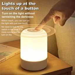 LED Night Lights 3 Colors Dimmable Touch Switch Table Lamp Portable Table Bedside Lamps for Bedroom Bedside Lighting Decoration
