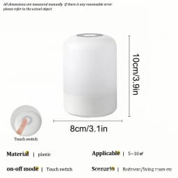 LED Night Lights 3 Colors Dimmable Touch Switch Table Lamp Portable Table Bedside Lamps for Bedroom Bedside Lighting Decoration