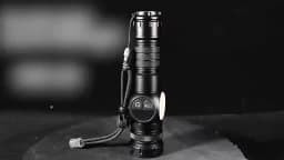 10W White/Yellow Flashlight 750-1500LM Adjustable, Red Flash Mode, Waterproof Design, Ideal for Camping/Emergency