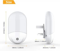 Baby Night Lamp Warm LED Bedside Lamp with Plug-in Wall Remote Control Kawaii Room Decor RGB Multicolor Light