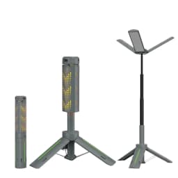 8000mAh Telescopic Camping Lamp, USB Rechargeable Flash Light，Waterproof 8 Modes Dimmable for Outdoor Hiking Emergency Survival