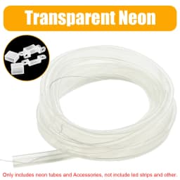 Transparent Milky White Black LED Silicone Tube Flexible Protection Cover Waterproof For 8/10/12mm WS2812B WS2811 5050 Led Strip