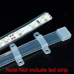 Transparent Milky White Black LED Silicone Tube Flexible Protection Cover Waterproof For 8/10/12mm WS2812B WS2811 5050 Led Strip