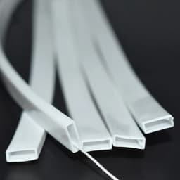 Transparent Milky White Black LED Silicone Tube Flexible Protection Cover Waterproof For 8/10/12mm WS2812B WS2811 5050 Led Strip