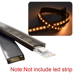 Transparent Milky White Black LED Silicone Tube Flexible Protection Cover Waterproof For 8/10/12mm WS2812B WS2811 5050 Led Strip