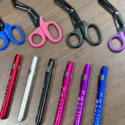2/4 Pcs LED Pen Lights For Nurses Reusable Student Doctor Daily Use Portable Flashlight With Pupil Size Markers With Pocket Clip