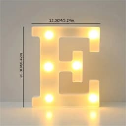 1PC 16cm LED Letter Light, Luminous Letter and Number Night Light, Suitable for Home, Bar, Wedding, Birthday Party Decoration