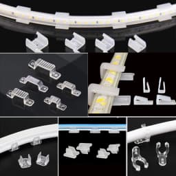 LED Strip Lights Connector LED Cable Organizer Clip Cable Management For W5-20mm Neon Led Tape 110V 220V 24V Wire Manager Holder