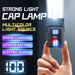 Multifunctional Usb Charging Flashlight Ajustable Mini LED Outdoor Torch Portable Keychain Light Magnetic Camping Warning Lamp