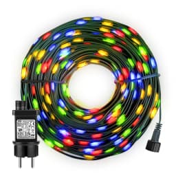 Durable LED Christmas String Lights 110V 220V Plug In Green Wire Waterproof Fairy Lights For Indoor Outdoor Yard Garden Decor