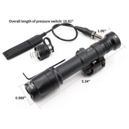 M300A M600C Tactical LED Flashlight Weapon Scout Light Fit 20mm Picatinny Rail Hunting Airsoft Accessory for Outdoor Hunting