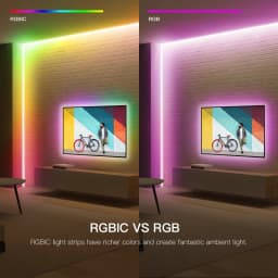 TUYA Smart DC12V RGBIC COB Strip Light 576LEDs/M WS2811 Support APP Voice Control Segmented Dimming Alexa Google Home Room Decor