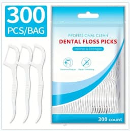 600PCS Floss Family Pack Ultra-fine Toothpick Disposable Flat Floss Portable Portable Flossing Double Head Use Oral Hygiene