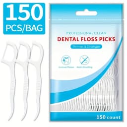 600PCS Floss Family Pack Ultra-fine Toothpick Disposable Flat Floss Portable Portable Flossing Double Head Use Oral Hygiene