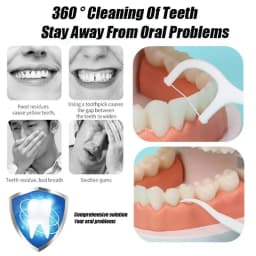 600PCS Floss Family Pack Ultra-fine Toothpick Disposable Flat Floss Portable Portable Flossing Double Head Use Oral Hygiene