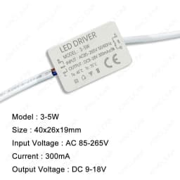 LED Driver 3-5W 4-7W 8-12W 12-18W 18-25W 25-36W Power Supply 300mA 600MA 900MA Constant Current Driver LED Lighting Transformer