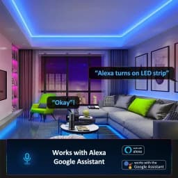 TUYA Neon LED Strip Lights 12-24V 84LEDs/M WIFI Neon Rope Light with Music Sync RGBIC Dreamcolor Chasing Strip Tape for Room