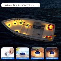 Solar LED Outdoor Deck Lights IP68 Waterproof Garden Step Lighting Auto On/Off Stairs Patio Pathway Yard Fence Wall Lamp