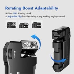 WUBEN G5 Mini EDC Light Portable Pocket Flashlight 400Lumens Waterproof Magnetic Tail 52g Ultra-lightweight 180° Rotating Head