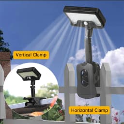 Solar Motion Sensor Outdoor Light, 360° Rotatable 4 Lighting Modes, Weatherproof, Multiple Mounting Lighting,for Outdoor Securit