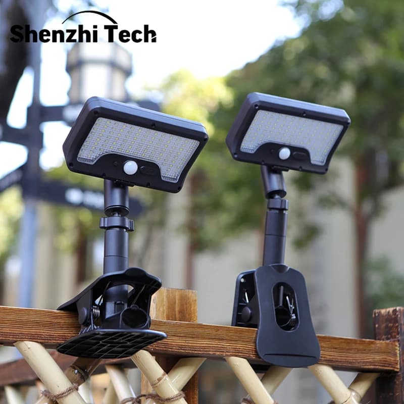 Solar Motion Sensor Outdoor Light, 360° Rotatable 4 Lighting Modes, Weatherproof, Multiple Mounting Lighting,for Outdoor Securit